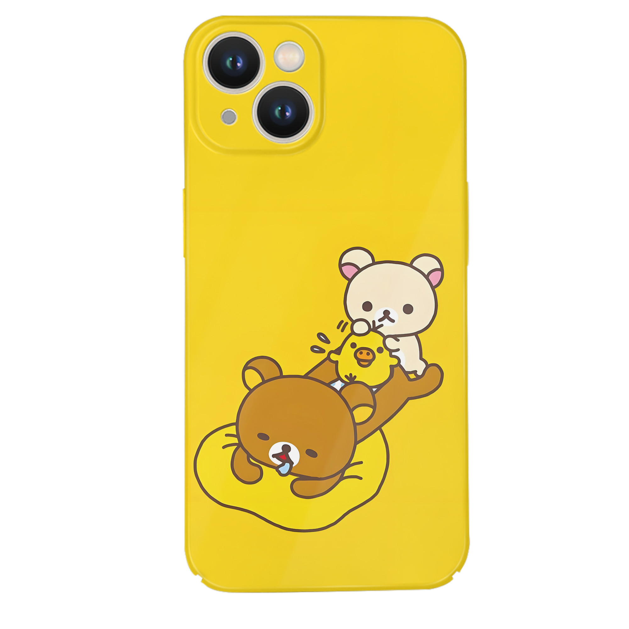 （画像用） リラックマ リラックマ キイロイトリ Rilakkuma Korilakkuma Kiiroitori 【iPhone 14シリーズ対応】ハードケース